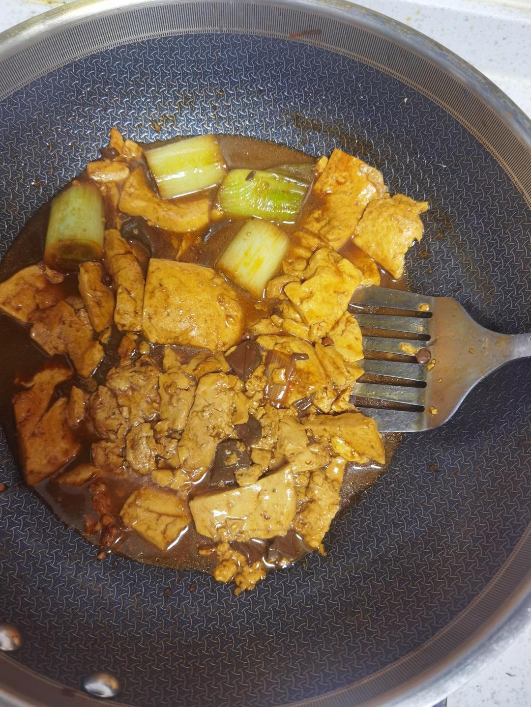 葱烧豆腐