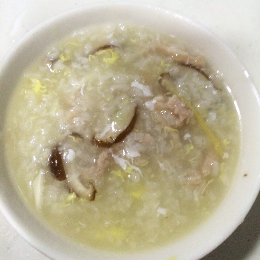 香菇瘦肉粥
