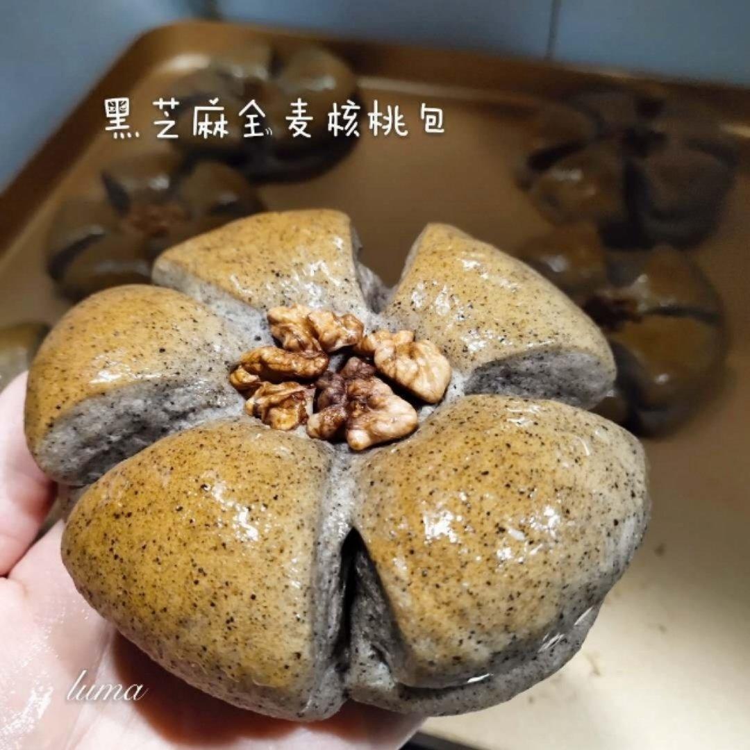 黑芝麻麸皮核桃包