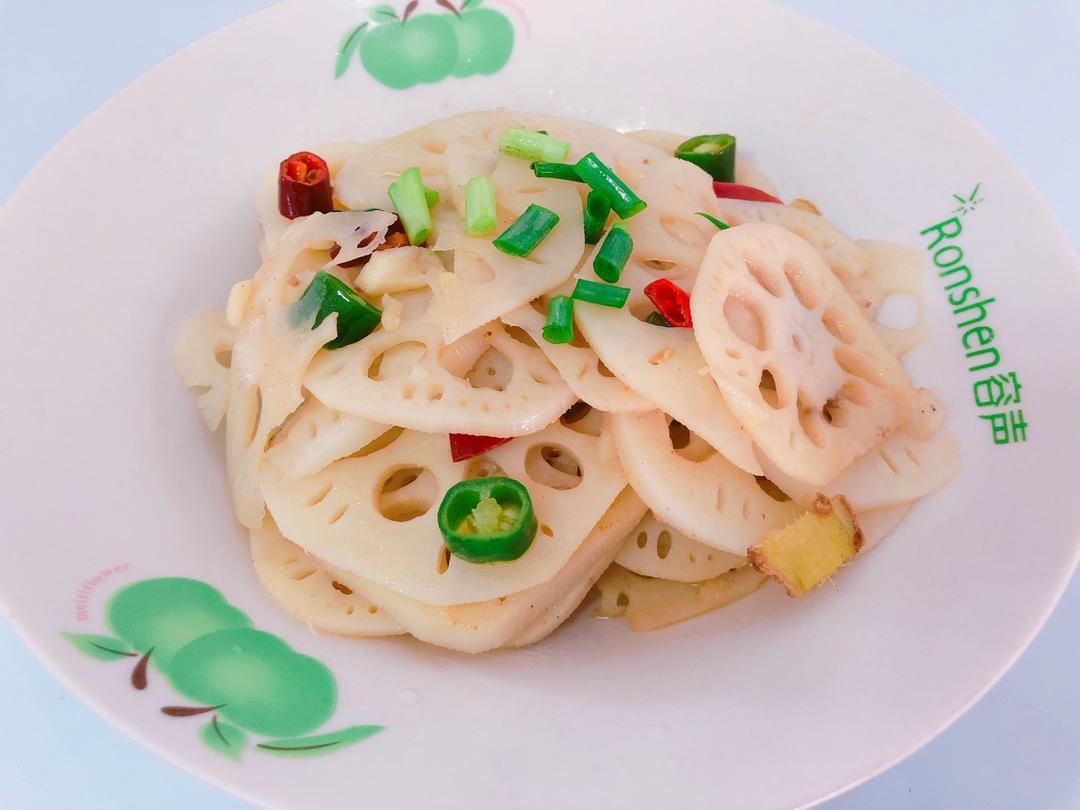 清炒藕片