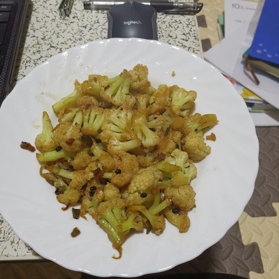 家常炒菜花