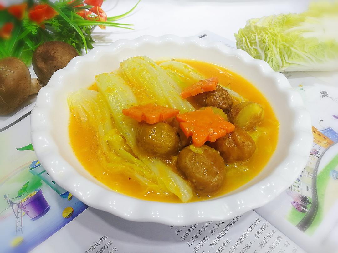 月子素菜《金汤栗子娃娃菜》的做法