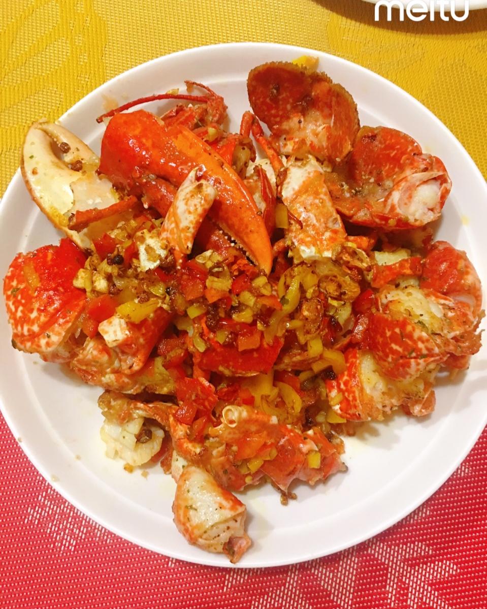 mimi-back做的椒盐青龙(龙虾)