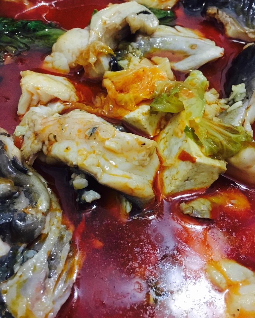 xiao鮊做的酸菜鱼 boiled fish with sichuan pickles