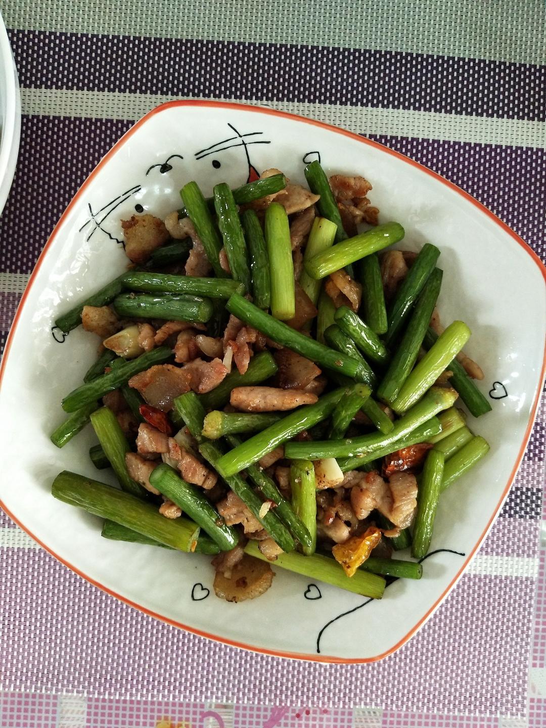 蒜薹炒肉丝
