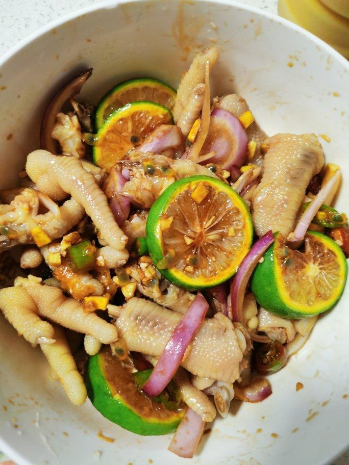 🍋柠檬百香果🌶️酸辣网红鸡爪