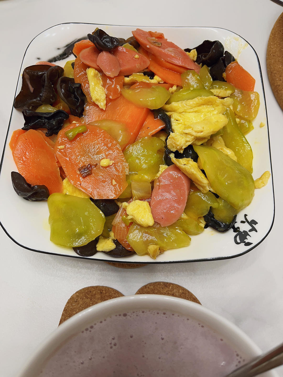 清脆可口的「黄瓜炒鸡蛋」