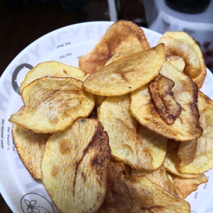 自制炸薯片，学会以后再也没买过薯片