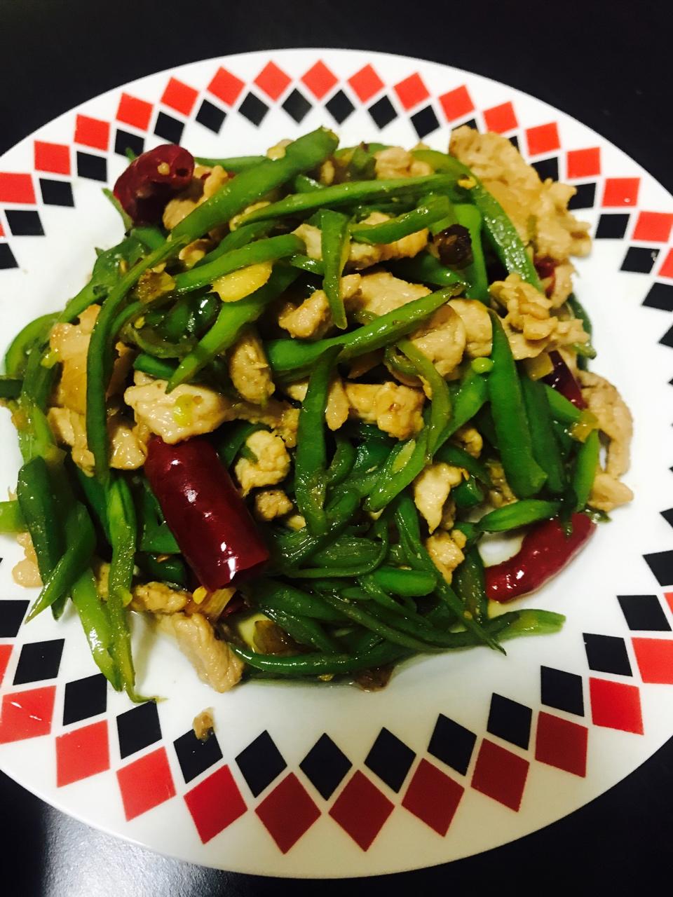 扁豆炒肉丝