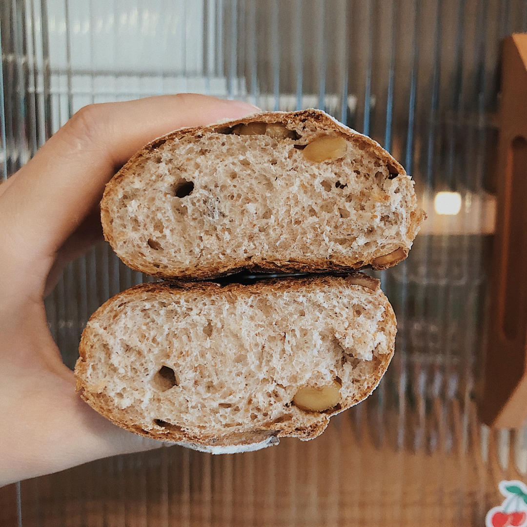 全麦核桃包～软欧包