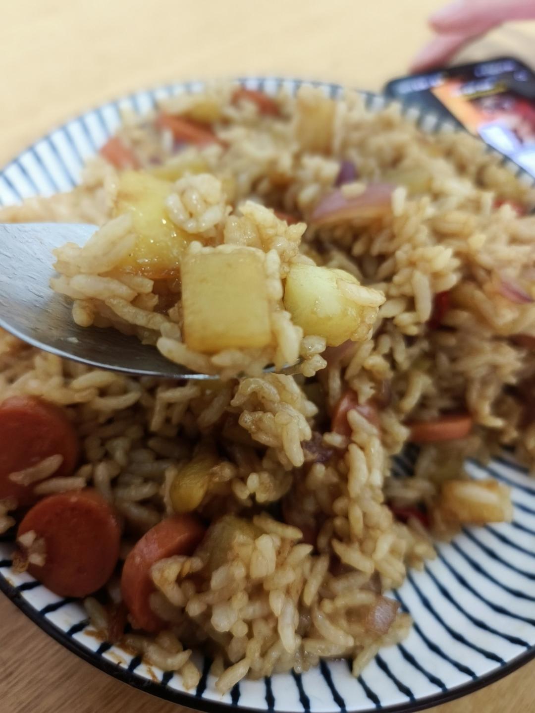 火腿土豆烩饭