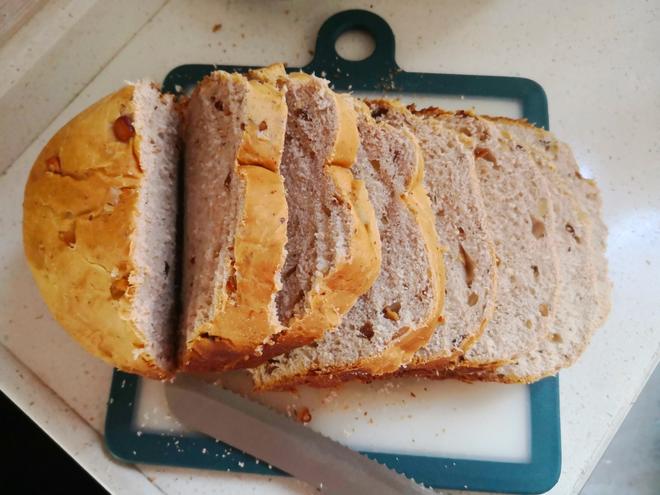 面包机酸奶红枣核桃面包的做法