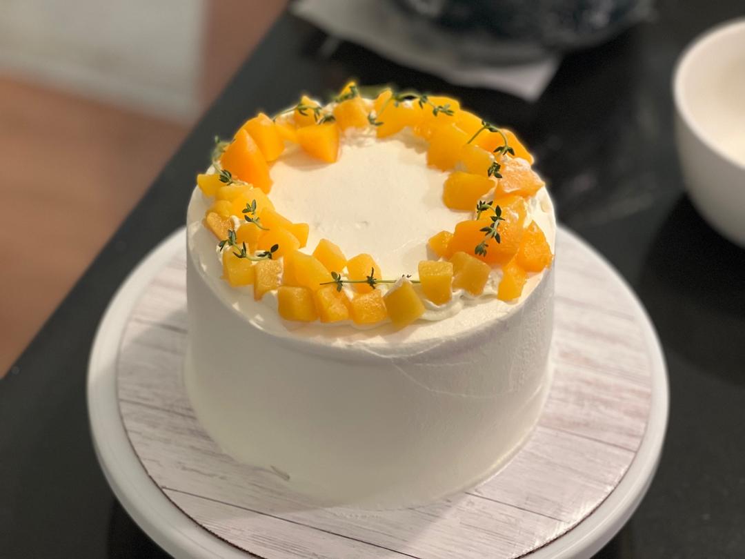 六寸奶油戚风蛋糕