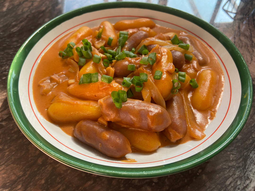 韩式辣炒年糕（or网红芝士套路之芝心年糕）