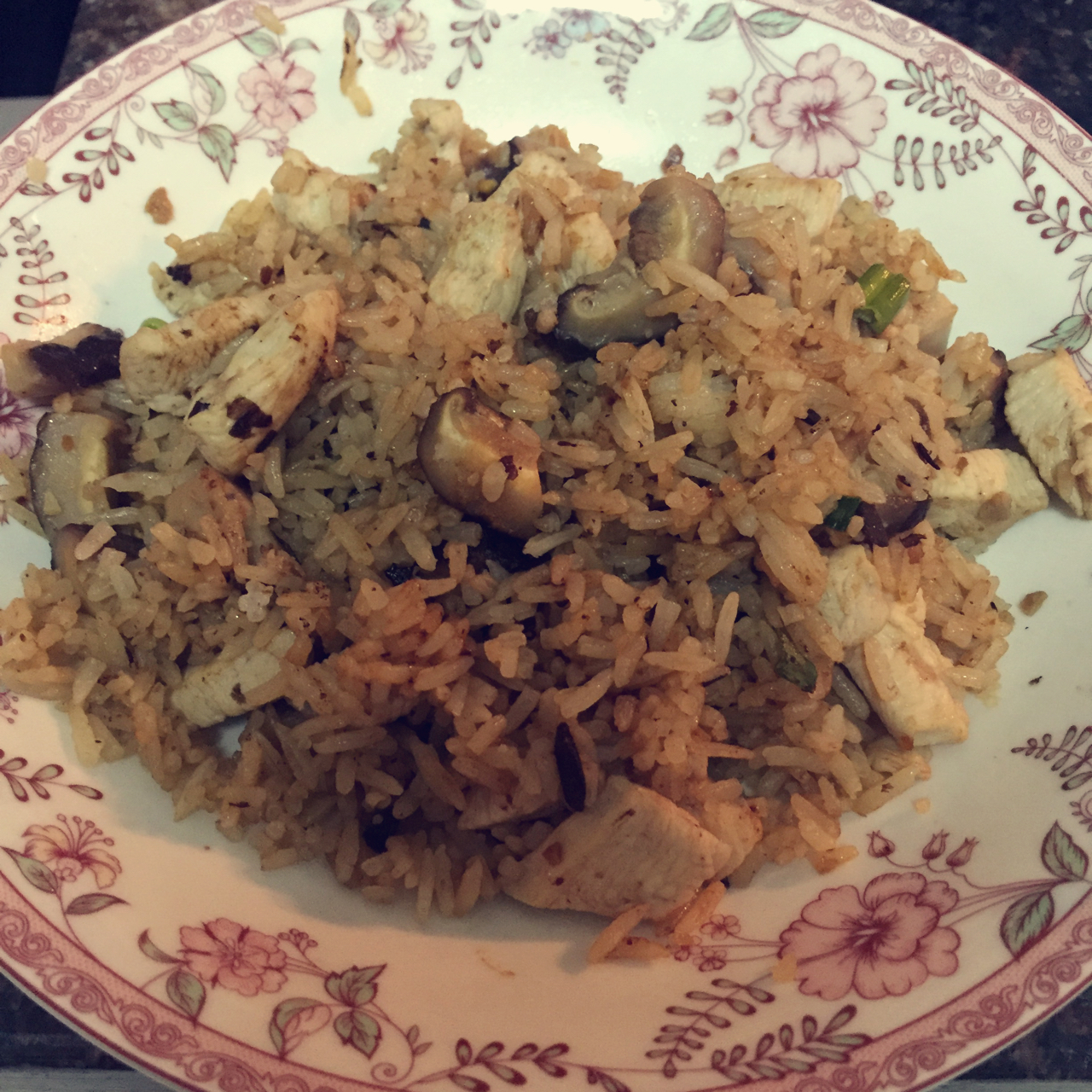 豆豉鸡肉炒饭
