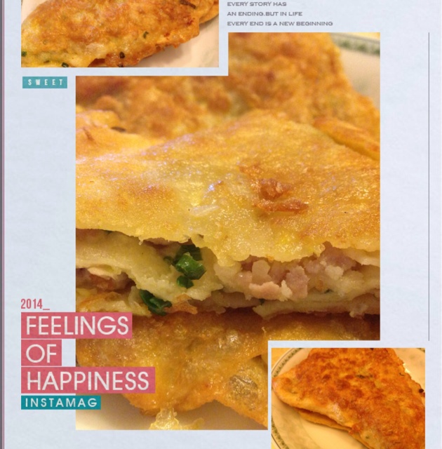 可能是最好吃系列--鸡蛋葱油饼