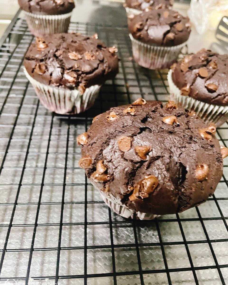 在家做巧克力蘑菇头麦芬蛋糕🍫