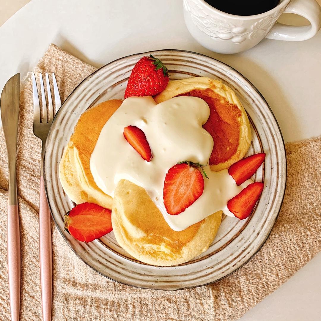 原味无油日式舒芙蕾厚松饼