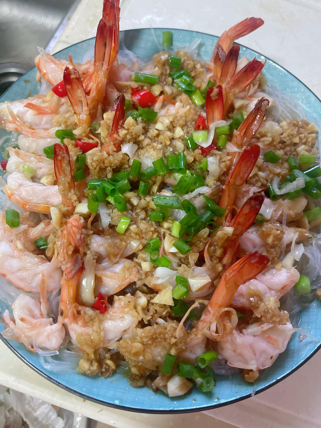 蒜蓉粉丝开背虾