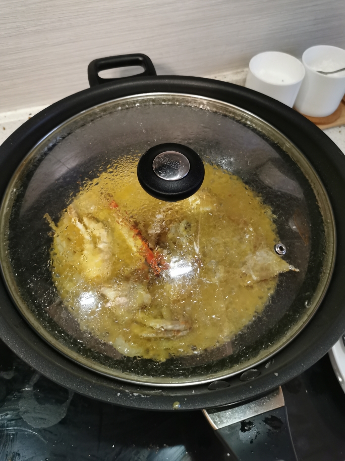 泰式黄咖喱炒蟹的做法 步骤10