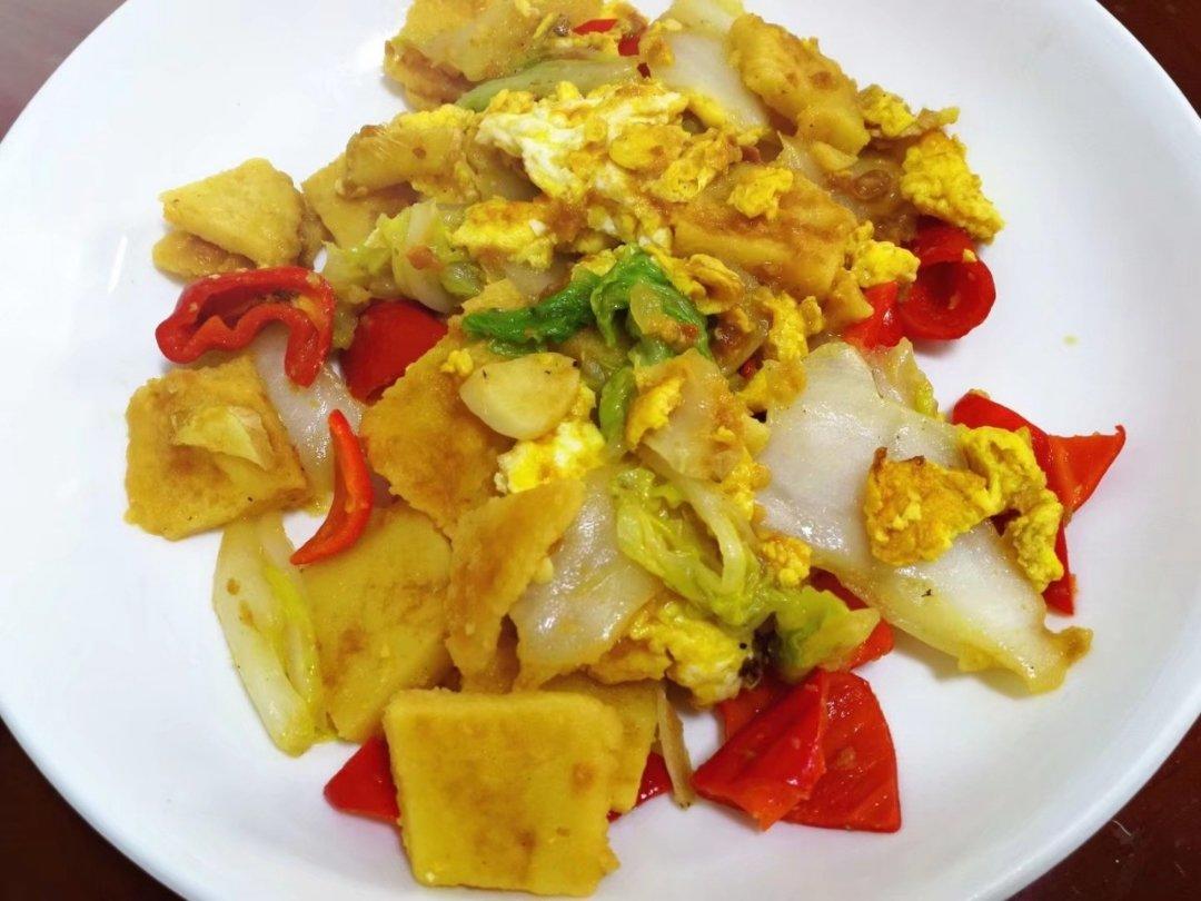 馒头新吃法——时蔬炒馍花（馍丁）