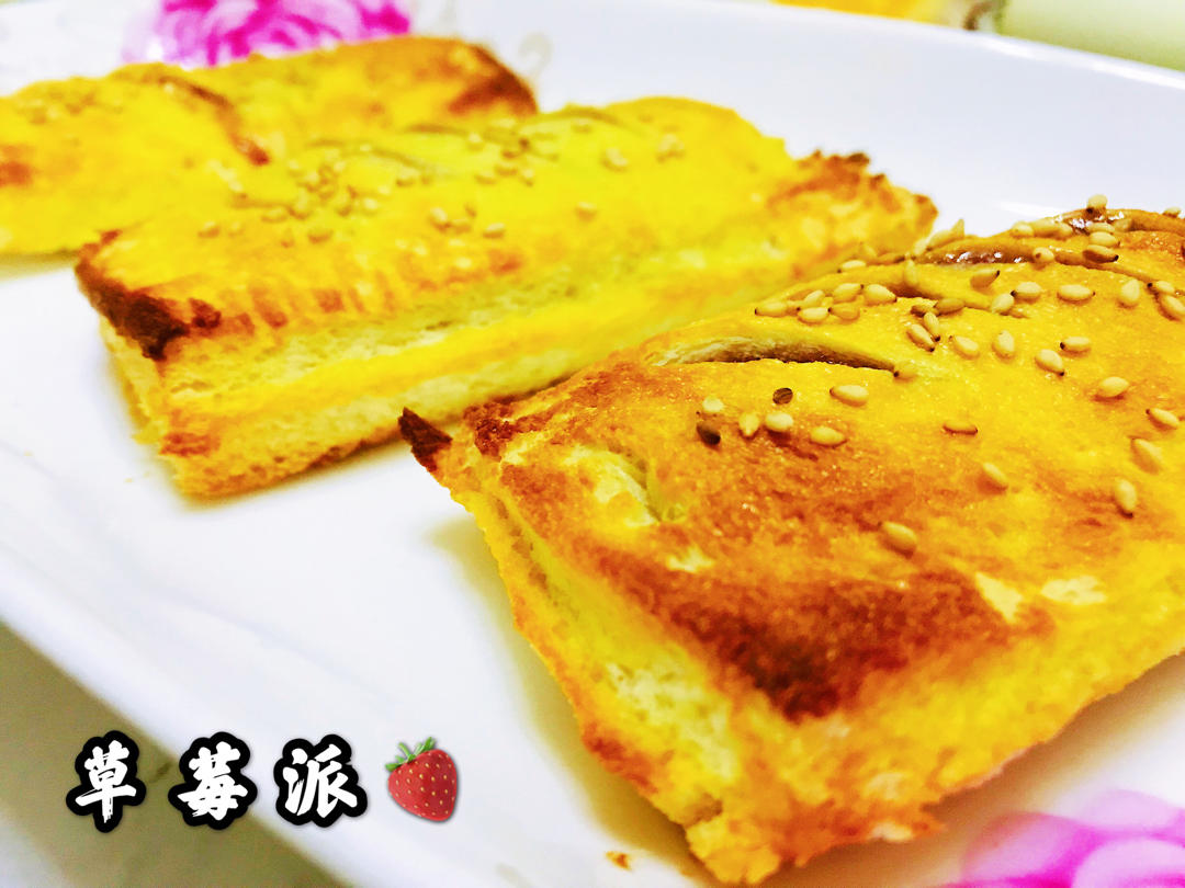 简单快手的土司面包苹果派