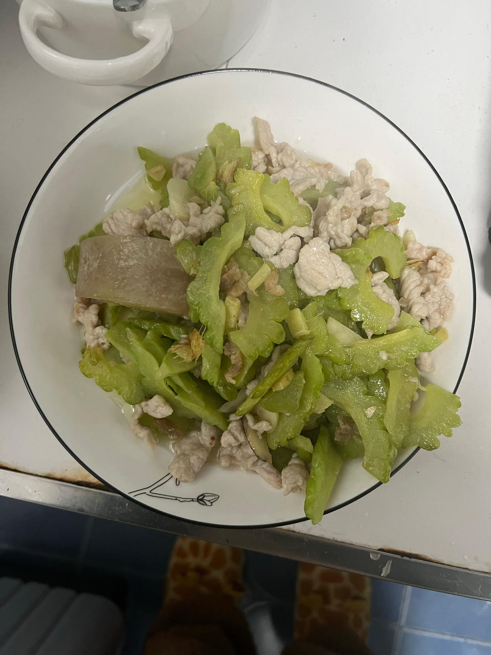 苦瓜炒肉片
