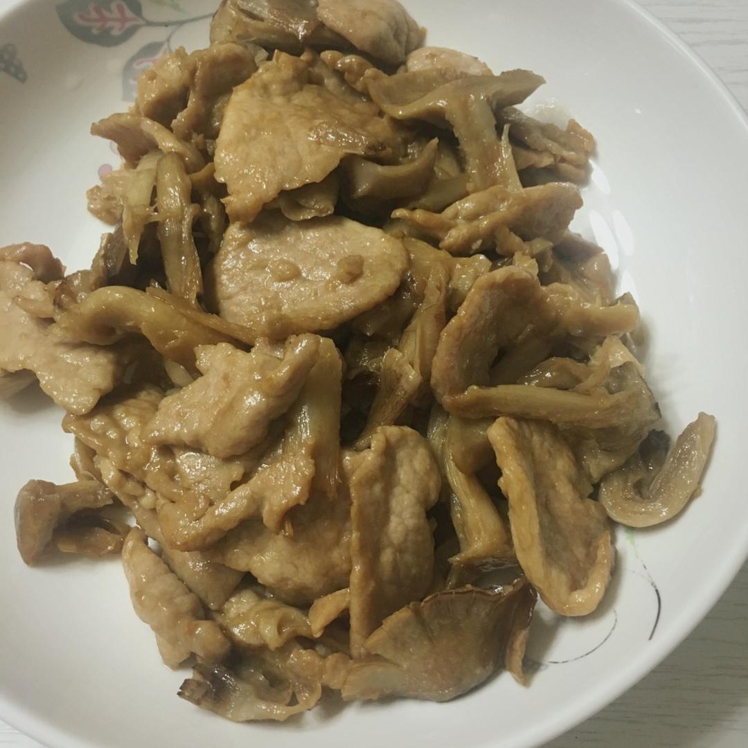 蘑菇炒肉片
