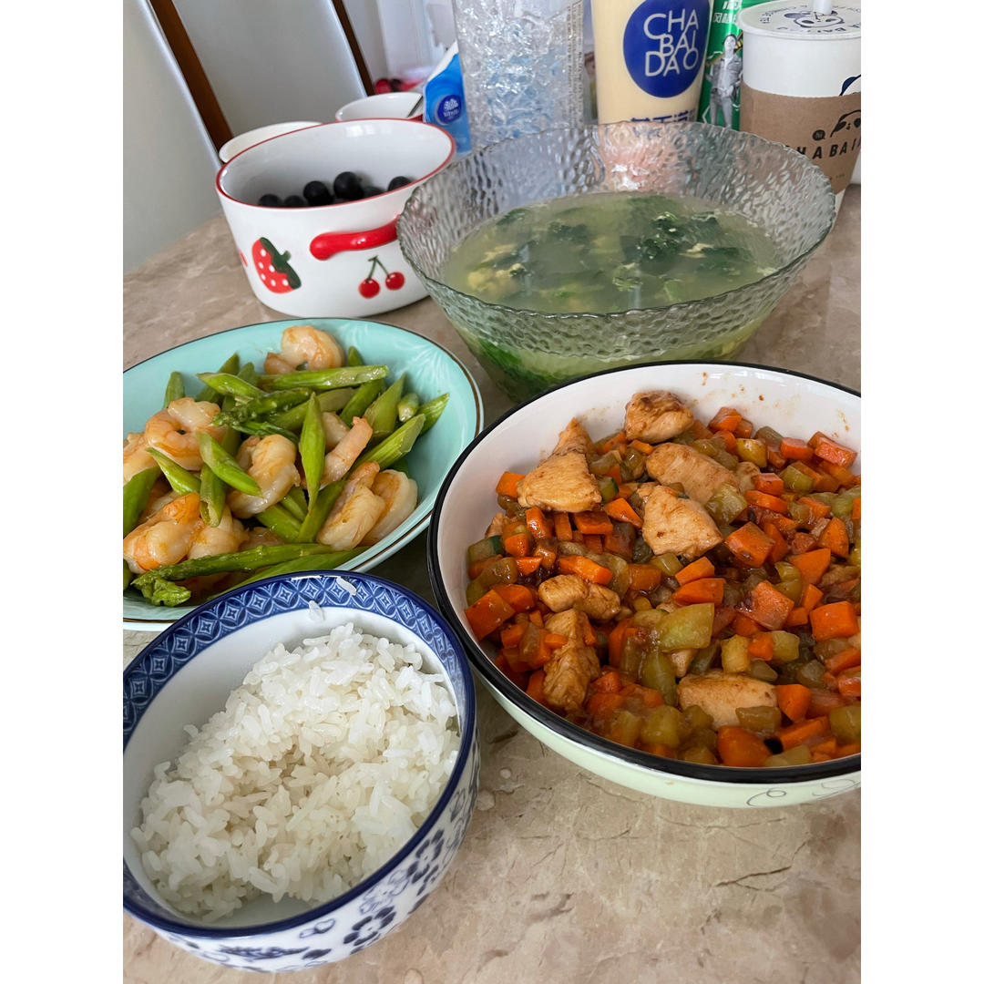 好吃不胖的芦笋虾仁