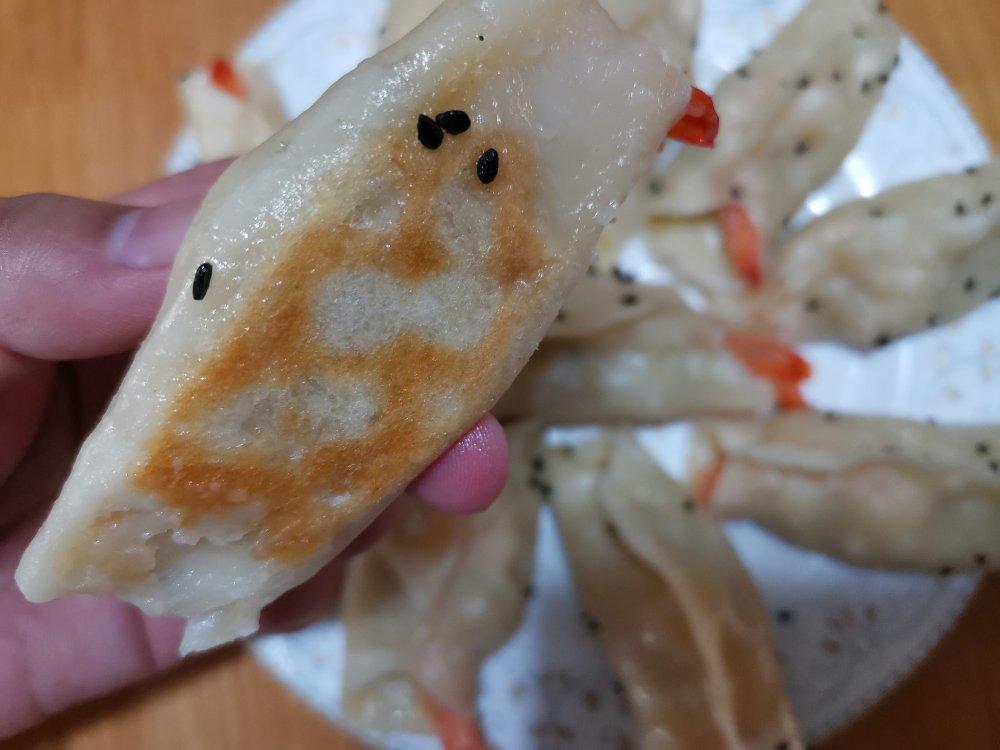 酥脆鲜虾锅贴