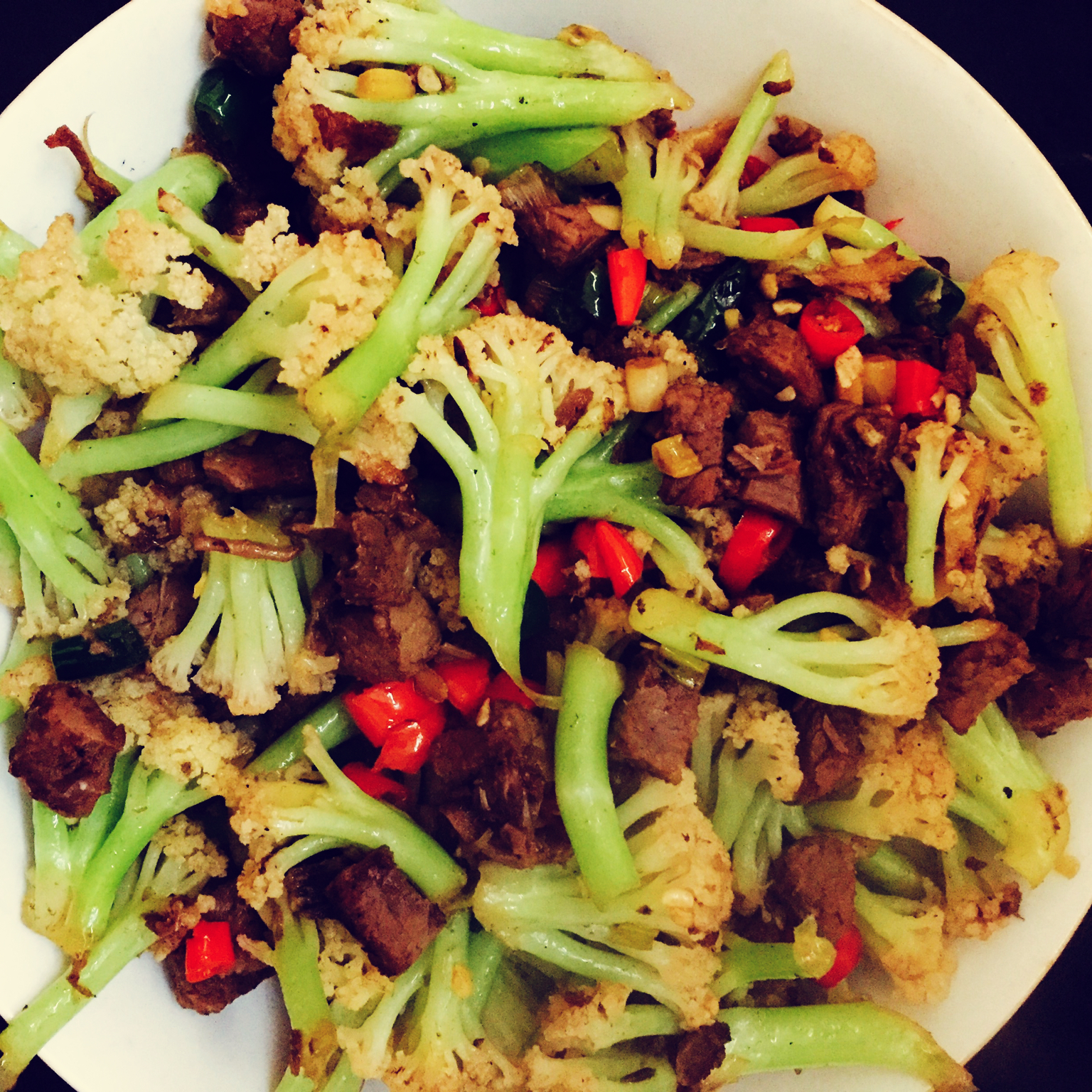 很“浪费”米饭的家常菜之一-------干锅菜花