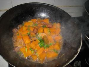 豆豉腊肉焖南瓜的做法 步骤9