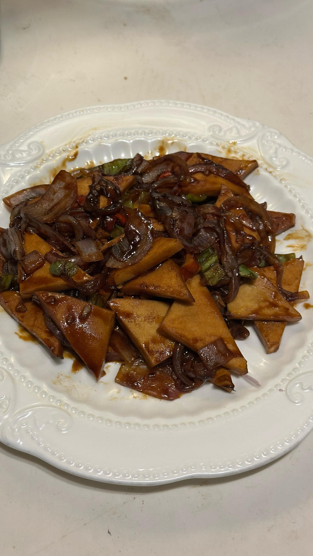 炒千页豆腐(不是干锅)