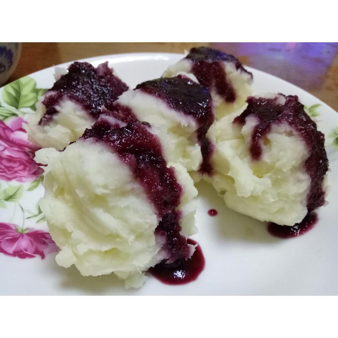蓝莓山药泥
