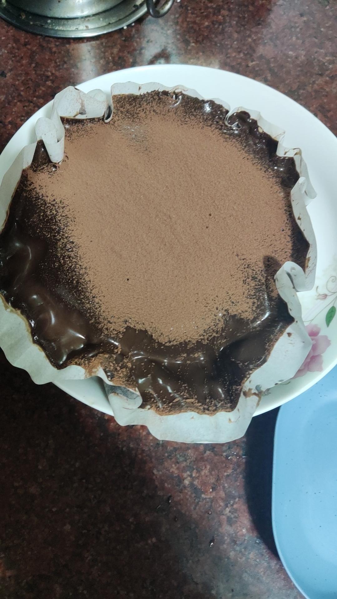 冰山熔岩巴斯克 | 巧克力脑袋福音！浓郁丝滑还流心！搅一搅就能搞定！