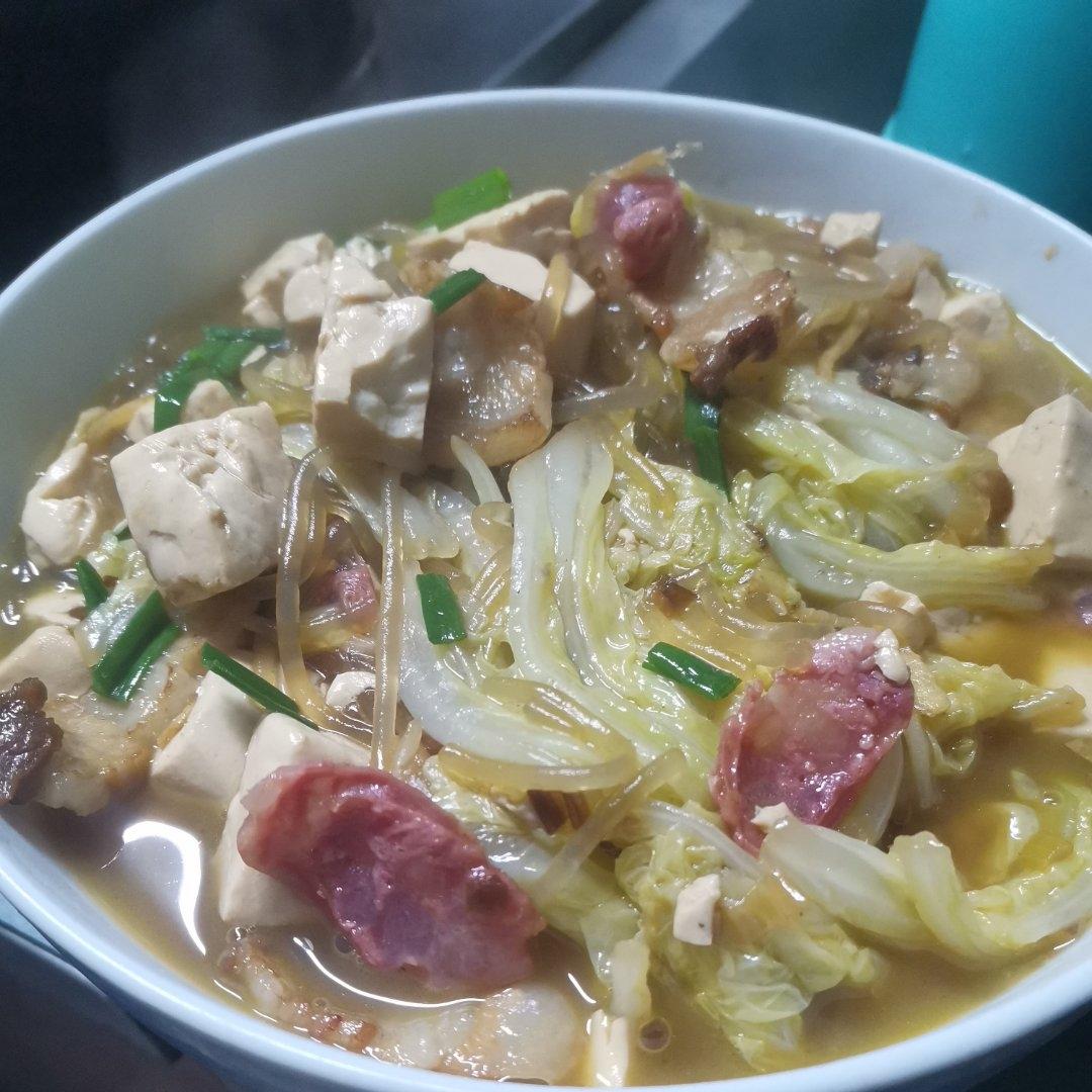 冬季最爱的家常菜！大白菜炖大豆腐或干豆腐
