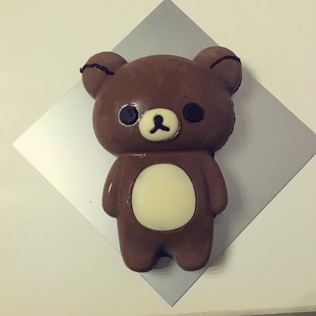 巧克力慕斯小熊蛋糕