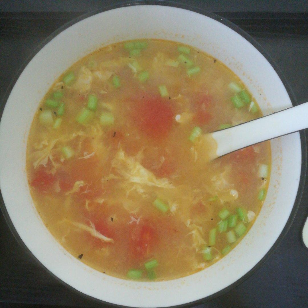 好喝到爆的西红柿鸡蛋汤