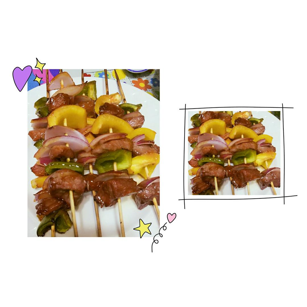 蜜汁柚香牛肉串