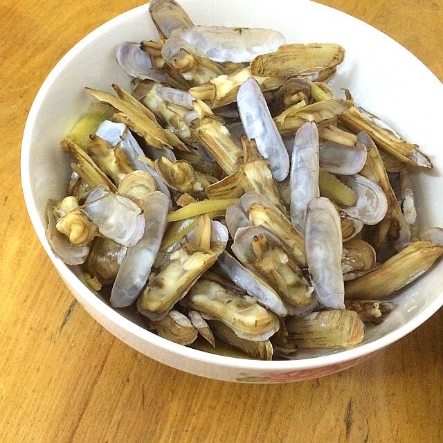 水烟浩月做的原汁原味的插蛏(蛏子)