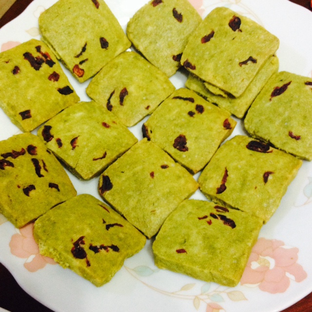 蔓越梅饼干：原味奶香，抹茶味，可可味