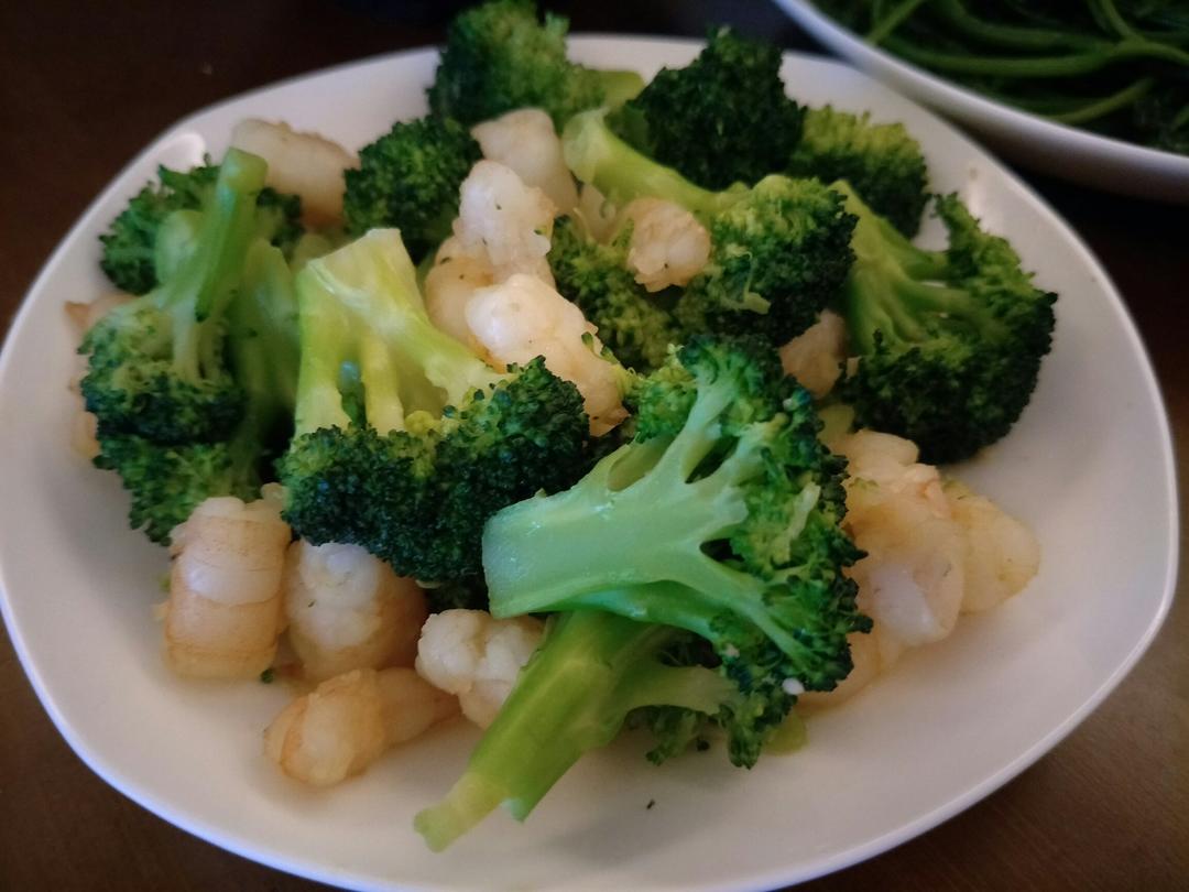 西兰花炒虾仁
