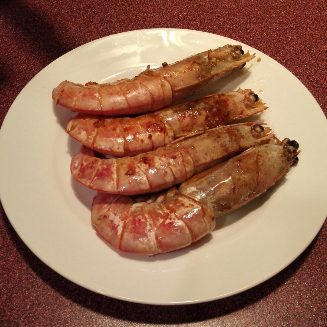 蒜香煎阿根廷红虾