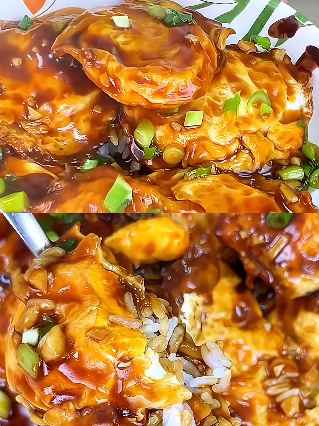 糖醋荷包蛋拌饭