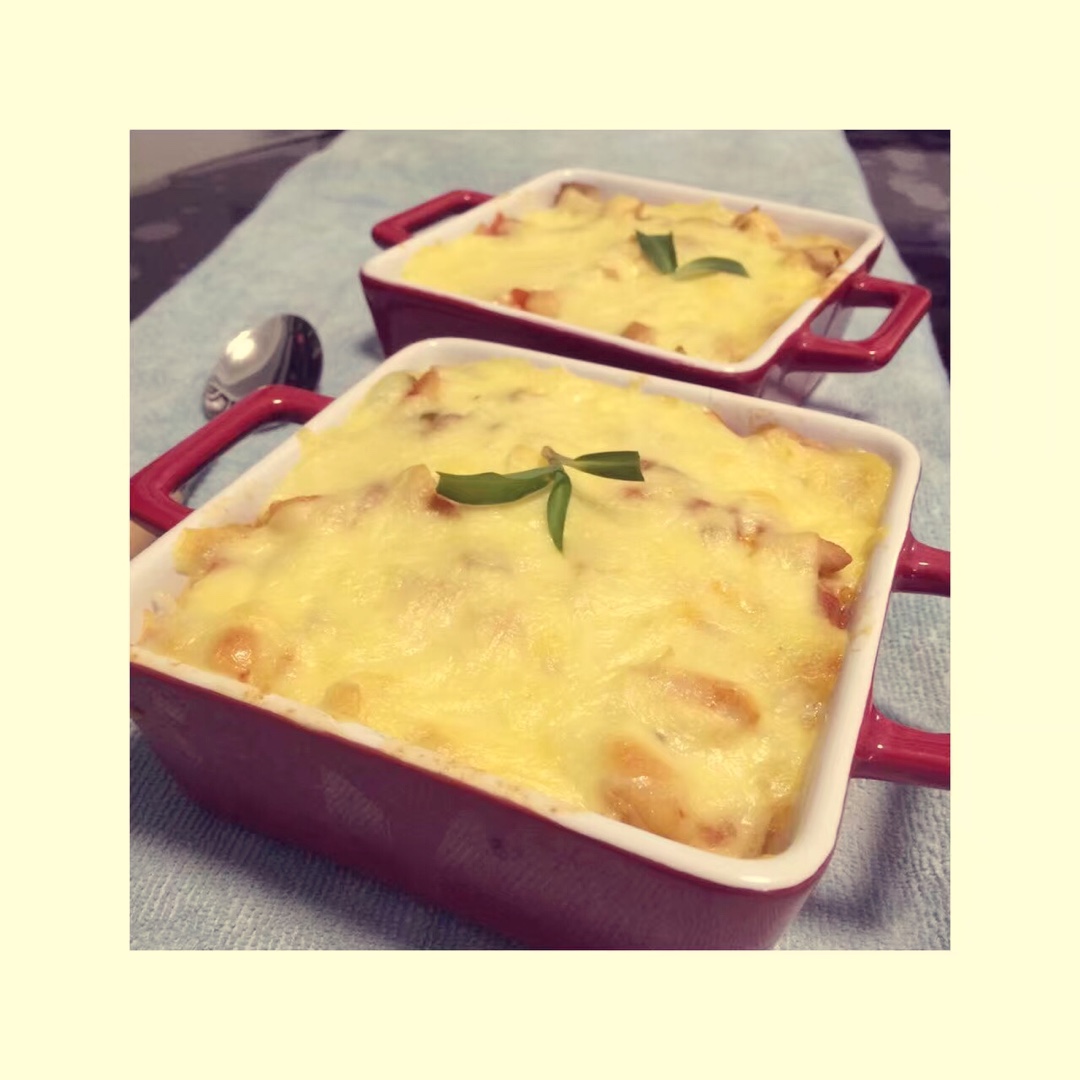 番茄鸡肉浓情焗饭【两人份】