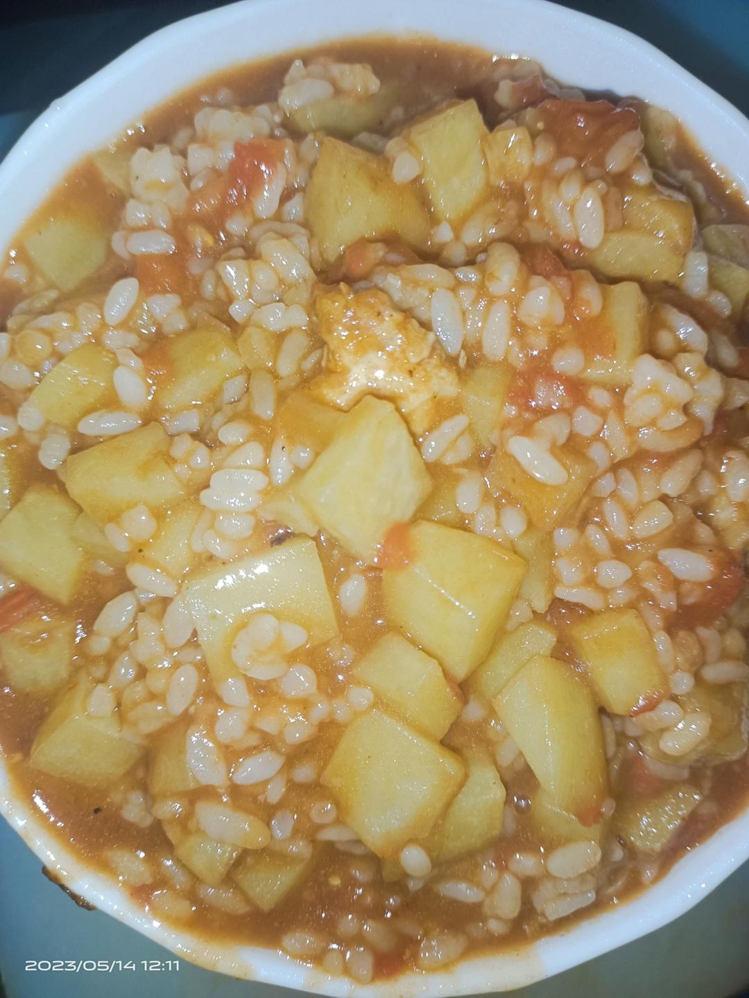 超级简单的西红柿烩饭