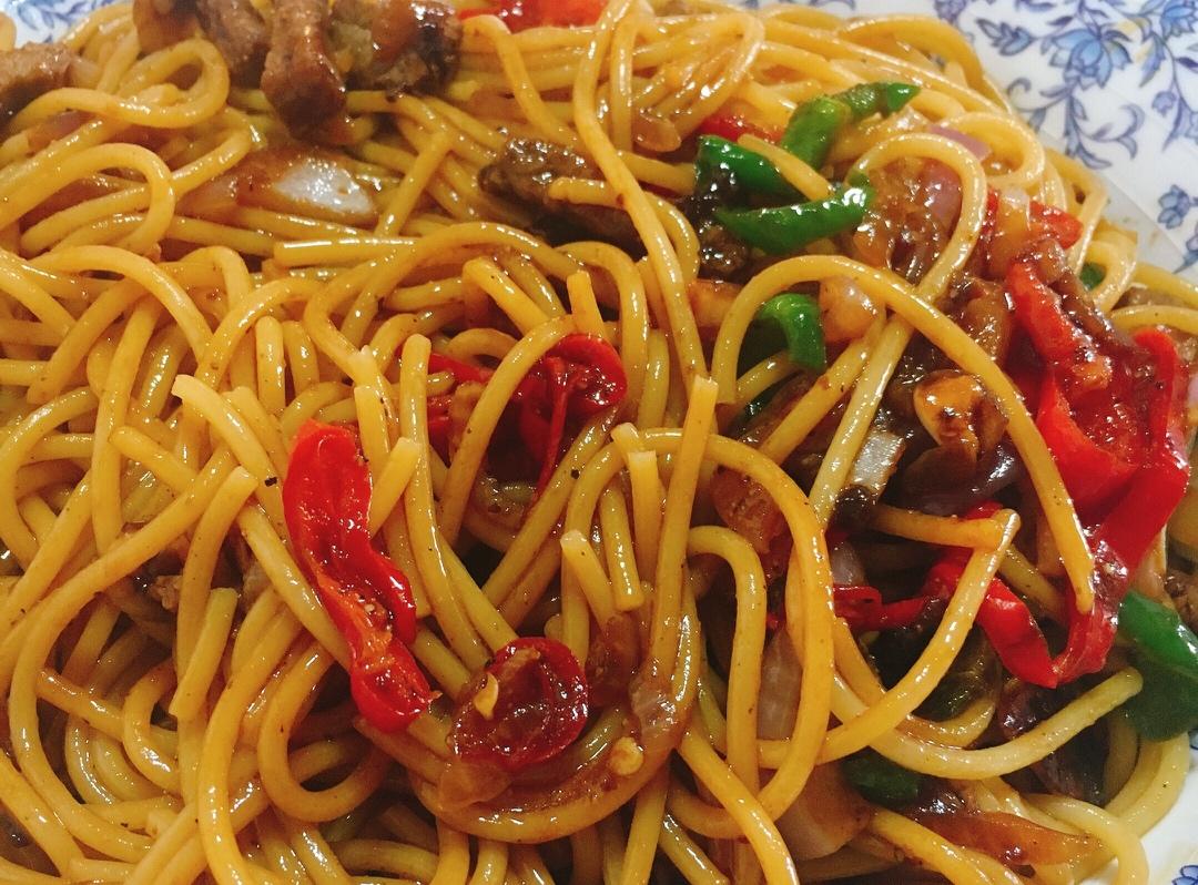 比餐厅好吃的黑椒牛柳意面🍝零失败简单教程