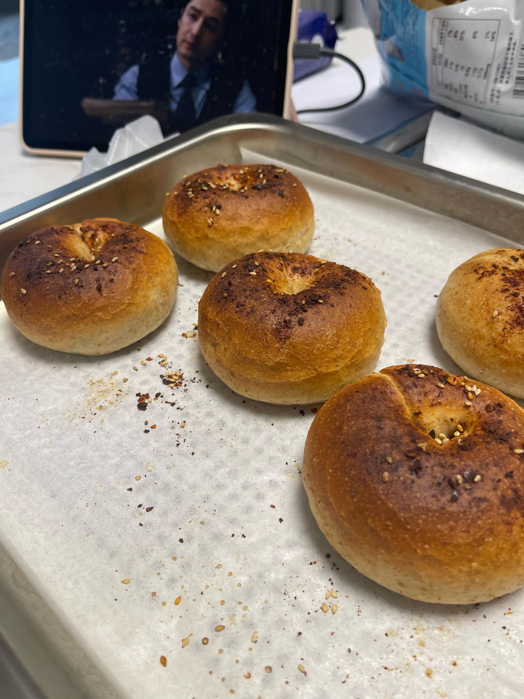 🥯全麦麻辣香肠贝果｜快手易做｜无需手套膜｜无需长时间发酵