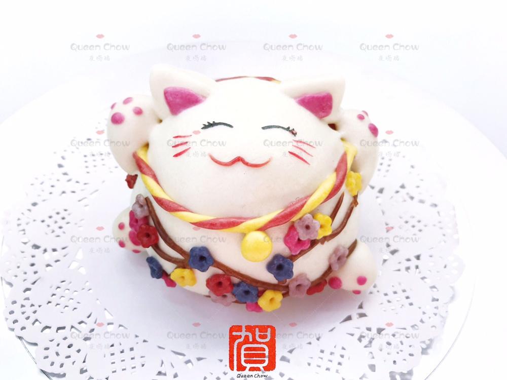 【创意卡通包】肚子里有元宝，还会跑的招财猫卡通馒头