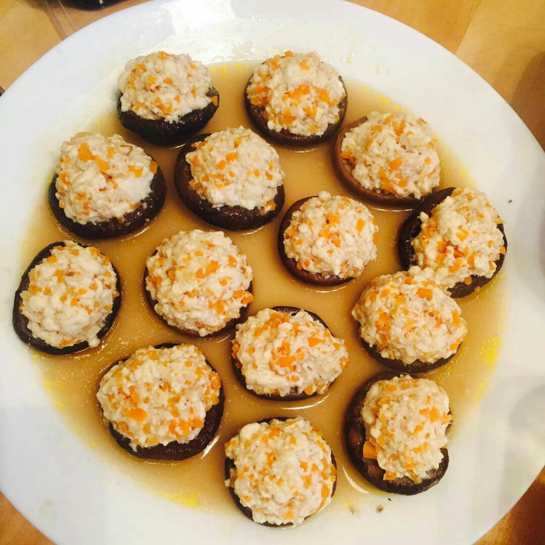 豆腐肉末酿香菇
